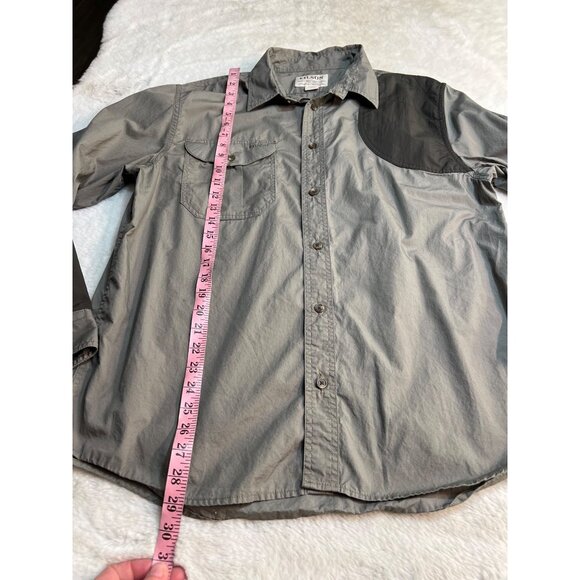 Filson Mens Lightweight Button-Down Shirt Gray & Black Long Sleeve Outdoor Wear - Picture 5 of 5